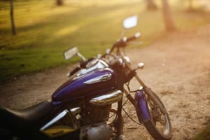 A motorcycle.