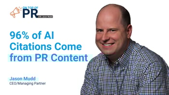 On Top of PR with Jason Mudd podcast: 95% of AI citations come from PR content and how brands can lead with media relations in the age of AI.
