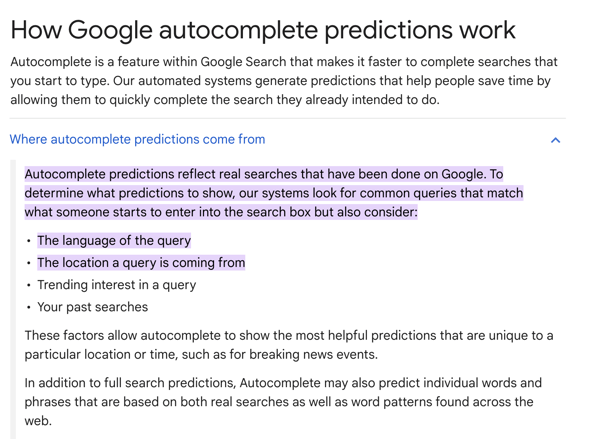 how autoprediction works