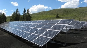 A solar panel array.