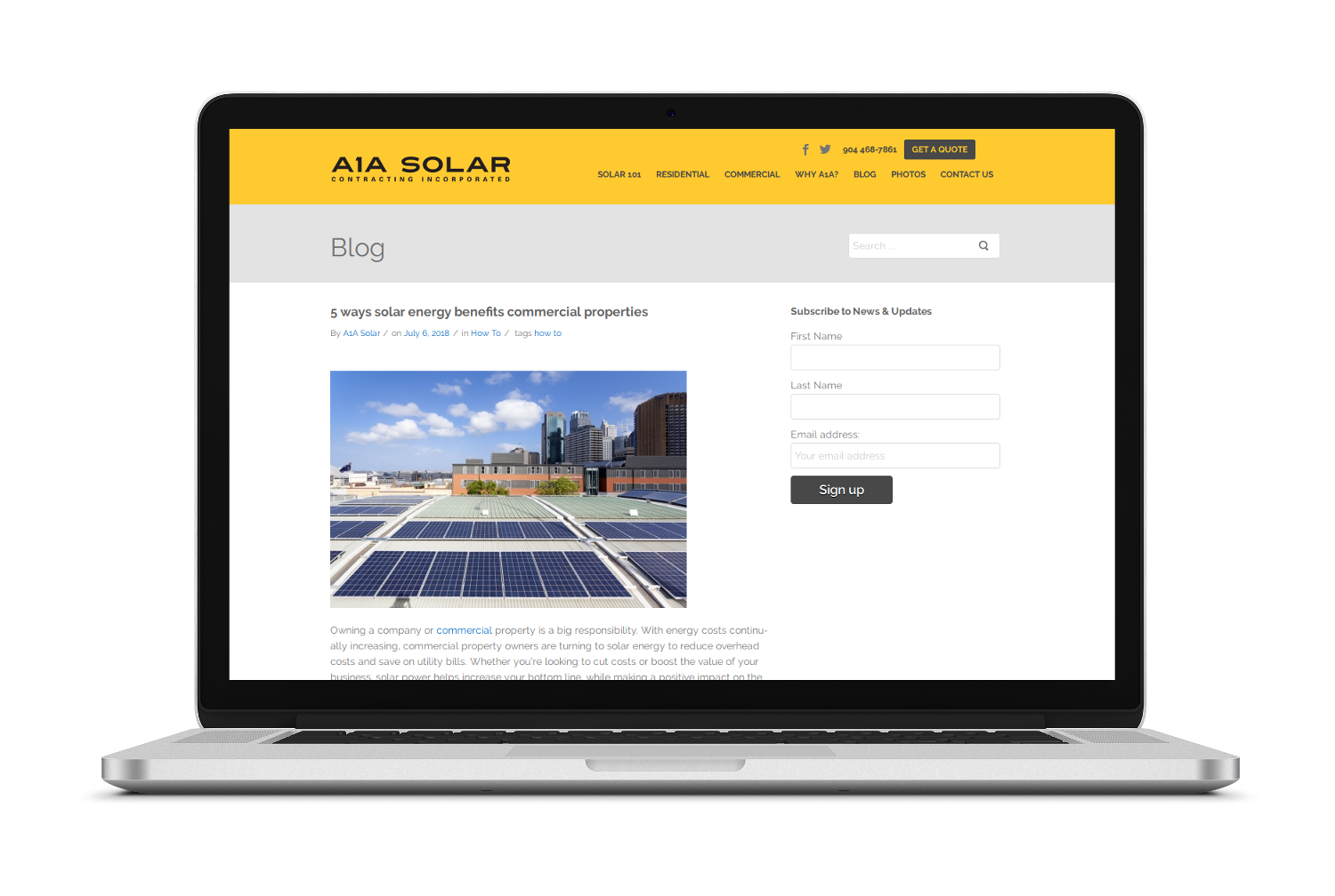 A1A Solar Blogging